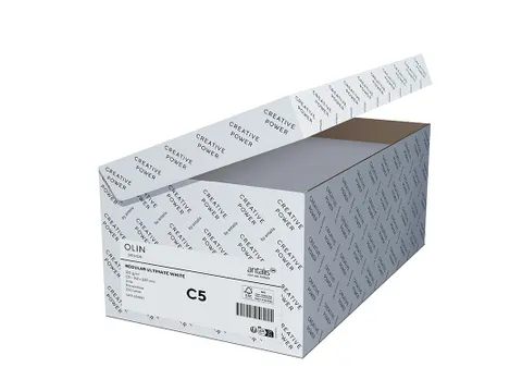 Envelop C5 132x229mm Strip Olin Regular Bright White 120 Gram