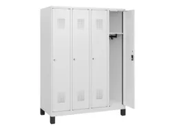 schoollocker,HxBxD 1630x1200x500mm,4vak,vak B 300mm,cil.-slot,voeten