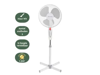 Statiefventilator BRASQ F300 Ø 40cm wit - 4