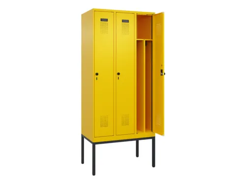 locker voor scheiding van kleding,HxBxD 2120x900x500mm,3vak