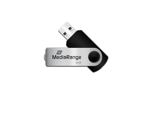 Mediarange Flexi Flash Drive 128Gb 15Mb/S Usb 2.0 Black-Silver