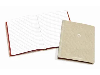Notitieboek Aurora A5 lijn 192 pagina's 80g linnen grijs - 3