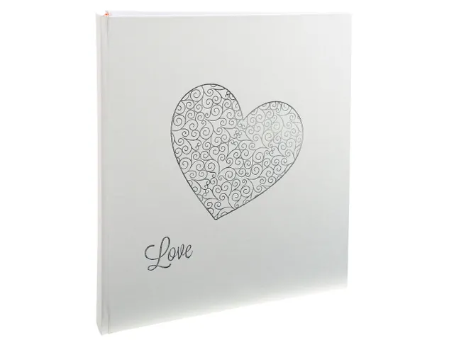 Fotoalb HARMONY 29x3 2cm 60bl wit+hart