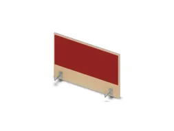 opzetpaneel bureau aanbouw zijkant NE-esdoorn BN4011-rood 800mm