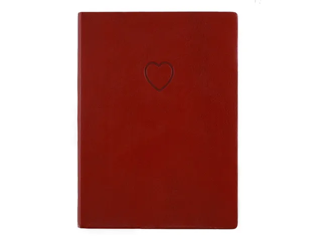 Carnet de notes Essential Red Heart ligné 13x18cm