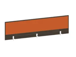 baliepaneel bureau aanbouw achter NV bruin hickory oranje 1600mm