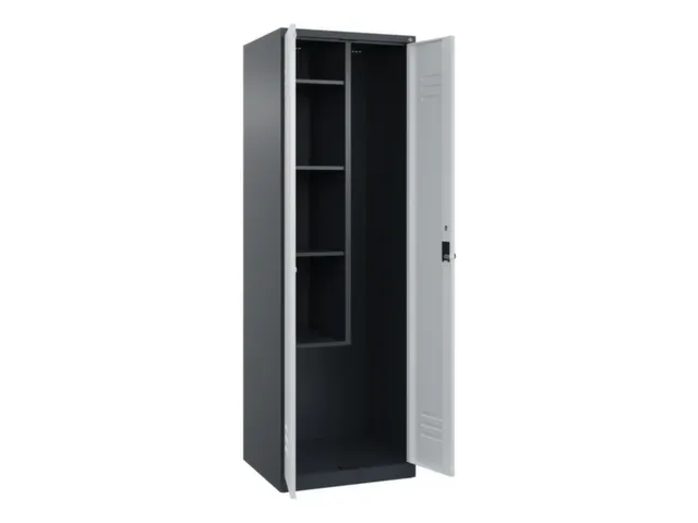 schoonmaakkast,HxBxD 1850x600x500mm,links 4vakken