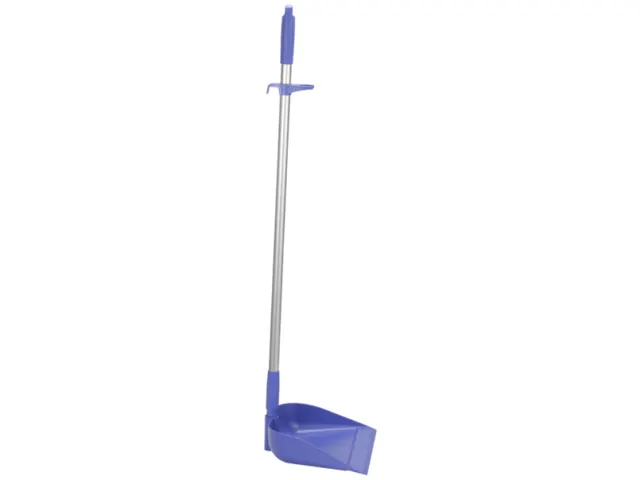 Vikan Hygiene stofblik 33cm met rechtopstaande steel 75cm Paars