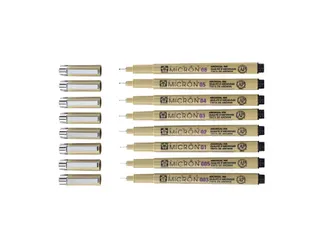 Fineliner Sakura Pigma Micron 04 0.4mm zwart - 4