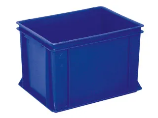 Euronorm Stapelkrat 270x400x300mm 26liter Gesloten Blauw - 1