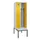 locker met bank,voor scheiding van kleding,HxBxD 2120x600x815mm,2vak