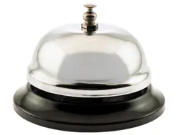 Receptiebel, uit staal, diameter 85 mm