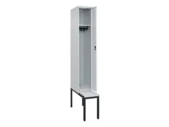 locker met bank,HxBxD 2120x300x815mm,1vak,vak B 300mm,cilinderslot
