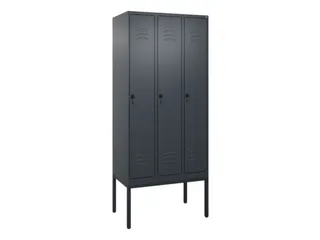 locker,HxBxD 2120x900x500mm,3vak,vak B 300mm,draaigrendel - 1