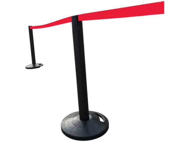 Afzetsysteem Paal Pvc 970x90mm Massief Rubber Band Rood