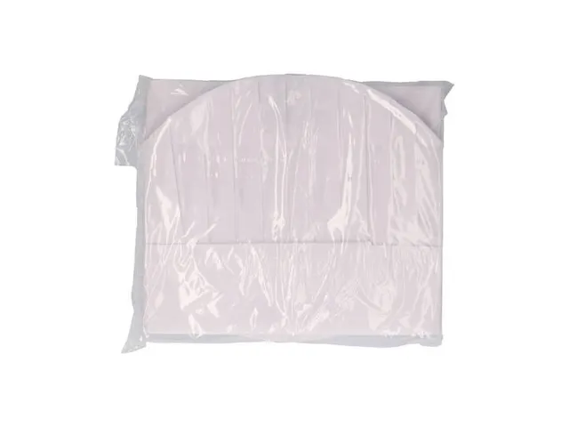 Koksmuts Grande Lux non woven viscose Wit 30cm geperf. kroon 50 stuks