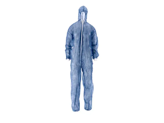 Pp non woven Coverall met pe coating Maat XL Blauw 40 Gram 50 Stuks