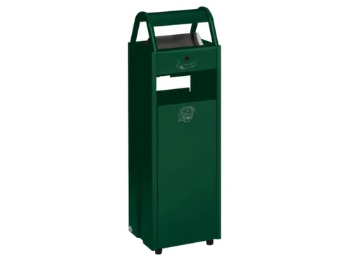 Combi-Asbak 5/35 liter Groen 960x300x250 Overkapping Verzinkt