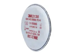 3M 2138 PR stoffilter, merkspecifieke bajonetaansluiting, per 10 paar