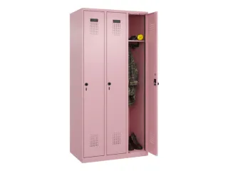 locker,HxBxD 1850x900x500mm,3vak,vak B 300mm,draaigrendel - 1
