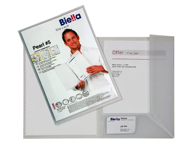 Offertemap Pearl5+insteektas A4 2 flappen transparant
