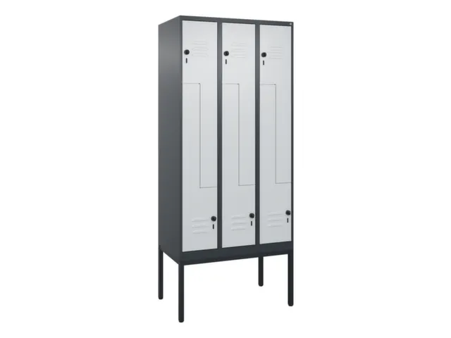 armoire vestiaire Z HxlxP 2120x900x500mm larg. compart. 150/300mm