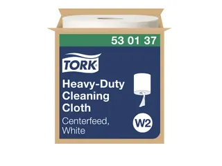 Tork 530137 W2 Premium Heavy-Duty Poetsdoek 1-laags 106m - 1