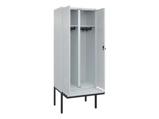 locker voor scheiding van kleding,HxBxD 2120x800x815mm,2vak - 2