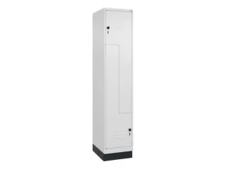 Z-garderobekast,HxBxD 1950x400x500mm,vak B 200/400mm,draaigrendel - 1