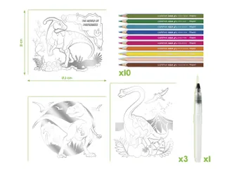 Hobbyset Maped Creativ Aqua'Art dinosaurus 14-delig assorti - 4