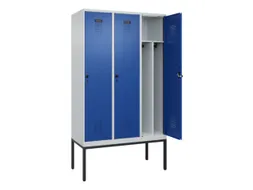locker voor scheiding van kleding,HxBxD 2120x1200x500mm,3vak