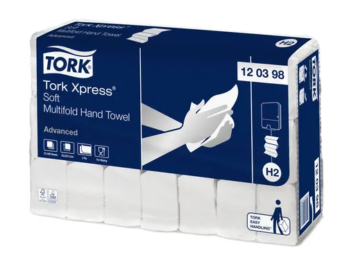 Tork 120398 Xpress H2 Multifold Z Handdoek Advanced Soft 21x180 vel