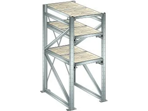 uittrekstelling voor zware lasten,HxBxD 2000x890x1260mm,vaklast 800kg