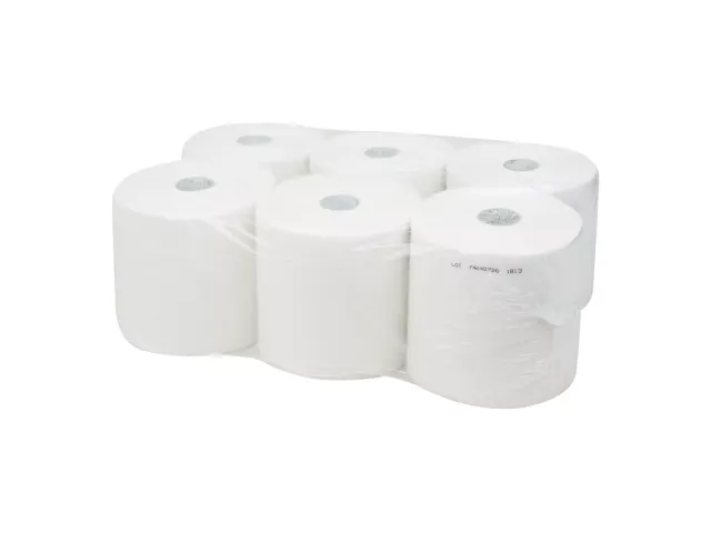 Poetspapier 2-laags Rol 52314 Euro Naturel Wit 6 Rol