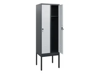 locker,HxBxD 1950x600x500mm,2vak,vak B 300mm,draaigrendel - 2