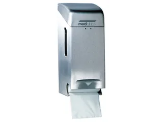 Toiletpapier dispenser 2 Rollen Rvs - 2