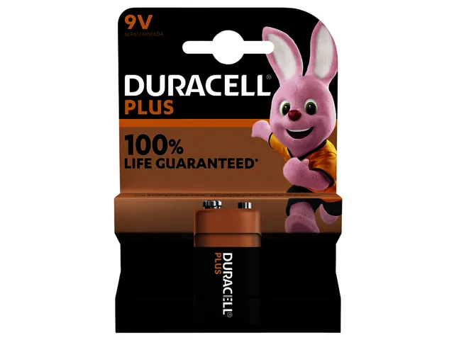 Batterij Duracell Plus 1x 9Volt