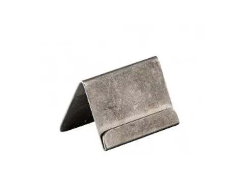 Menukaarthouder RVS 6x3cm per stuk