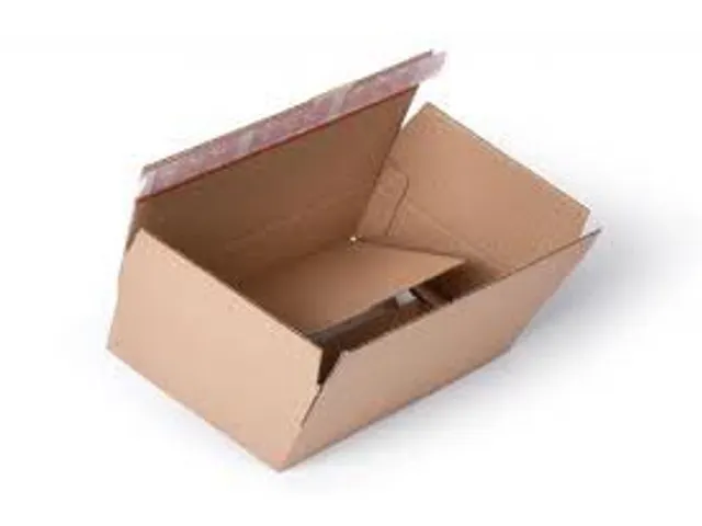 Verzenddoos boekwikkel plakstrip bruin 310 x 230 x 11 mm