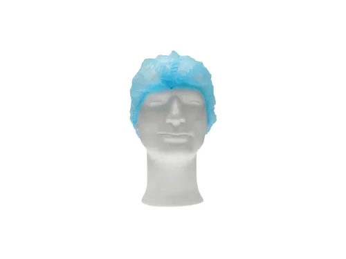 Haarnet CMT clip non-woven M 50cm PP blauw 100 stuks