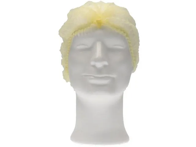 Haarnet CMT clip non-woven M 49cm PP geel 100 stuks