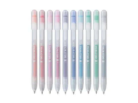 Gelschrijver Sakura Gelly Roll Stardust 08 klikfunctie set à 10 kleur