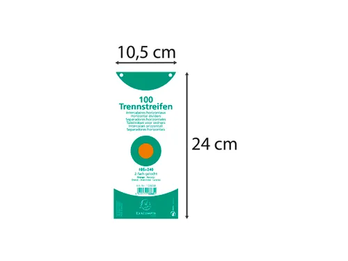 Tabstroken horiz180g perfo 105X240 oranj