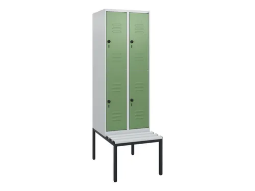 Dubbeldekse dekenkist,HxBxD 1950x600x815mm,2x2vak.,vak B 300mm