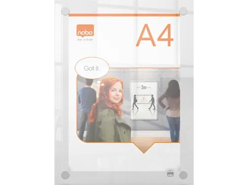 Premium Plus acryl informatiebord wandgemonteerd A4