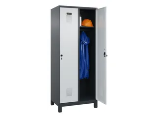 locker,HxBxD 1950x800x500mm,2vak,vak B 400mm,draaigrendel,voeten - 1