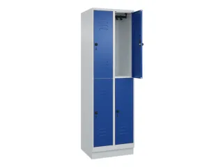 dubbeldekse locker,HxBxD 1950x600x500mm,2x2vak.,vak B 300mm - 2