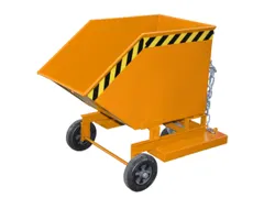 Kiepbak 990x820x1110mm 250l M. Wielen Vorksloffen Ral 2000