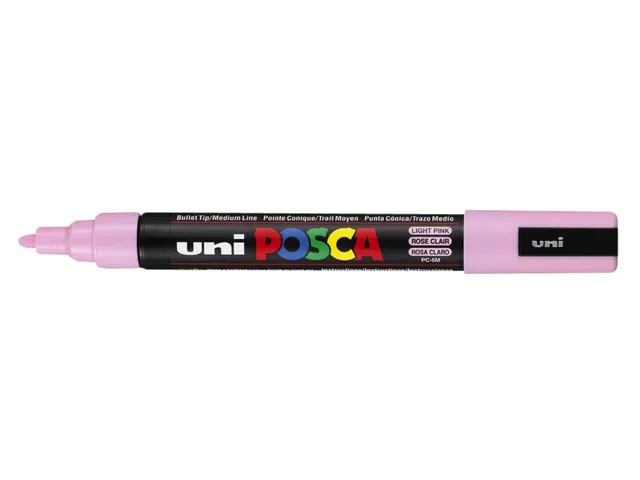 Verfstift Posca PC5M Medium Punt 1,8-2,5mm Lichtroze