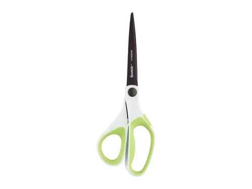 Schaar Scotch 20cm titanium met groot oog groen blister